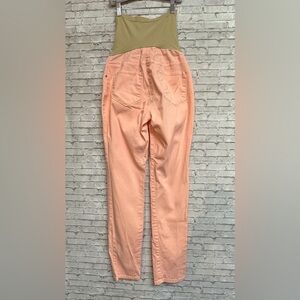 Motherhood Maternity Women's M Pink Peach Maternity Pants Secret Fit Belly
